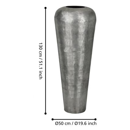 Eglo 421335 - Vaso in metallo MIYAZAKI 130x50 cm grigio