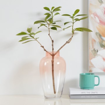 Eglo 421357 - Vaso in vetro KENYASI 27x15,5 cm rosa