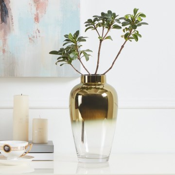 Eglo 421358 - Vaso in vetro KENYASI 27x15,5 cm dorato