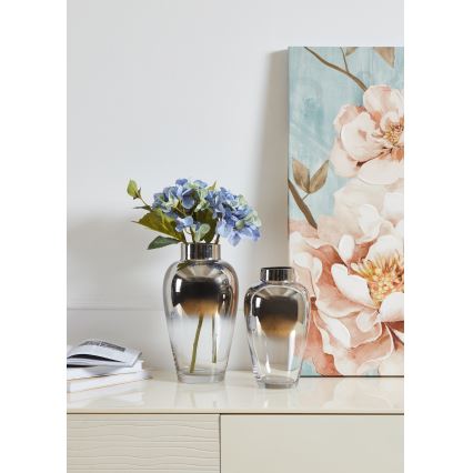 Eglo 421359 - Vaso in vetro KENYASI 27x15,5 cm finitura cromo lucido