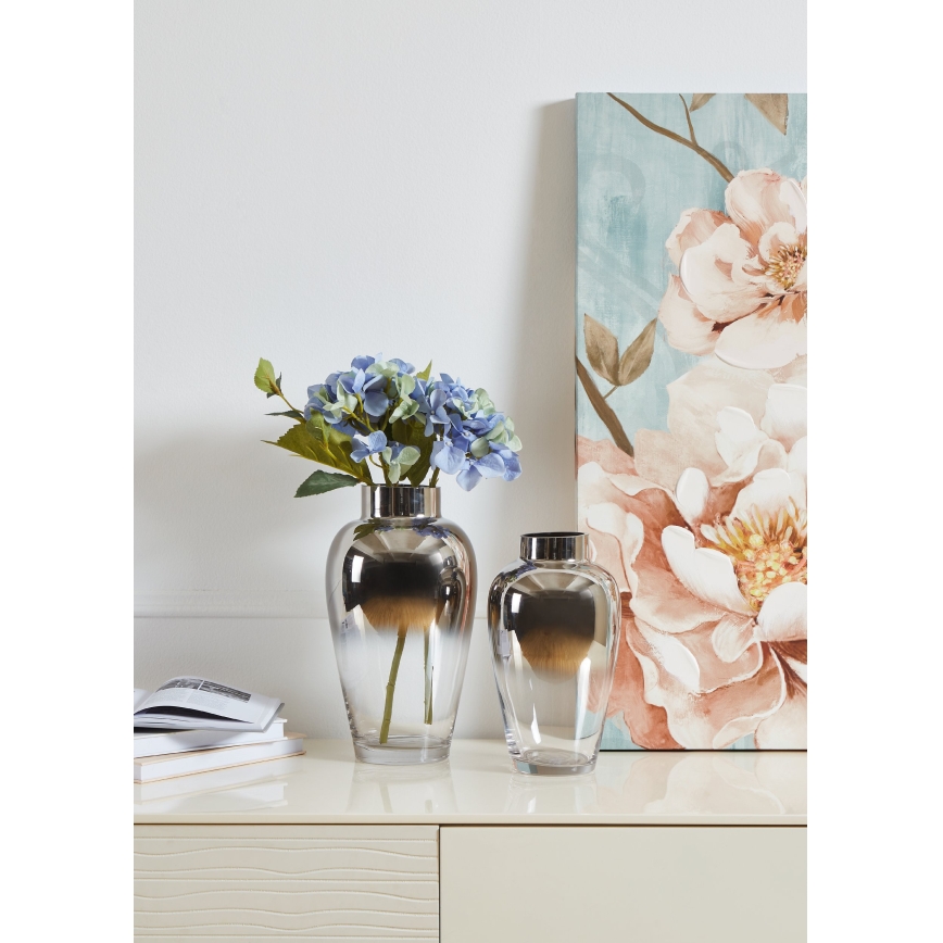 Eglo 421359 - Vaso in vetro KENYASI 27x15,5 cm finitura cromo lucido