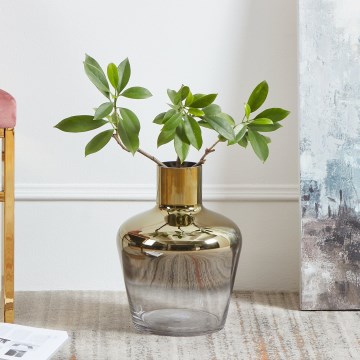 Eglo 421368 - Vaso in vetro SAMUNTAI 32x25 cm dorato