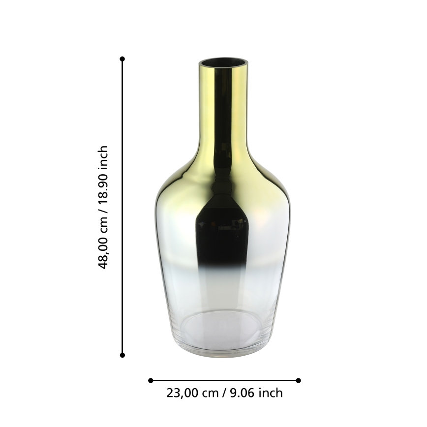 Eglo 421372 - Vaso in vetro SAMUNTAI 48x23 cm dorato
