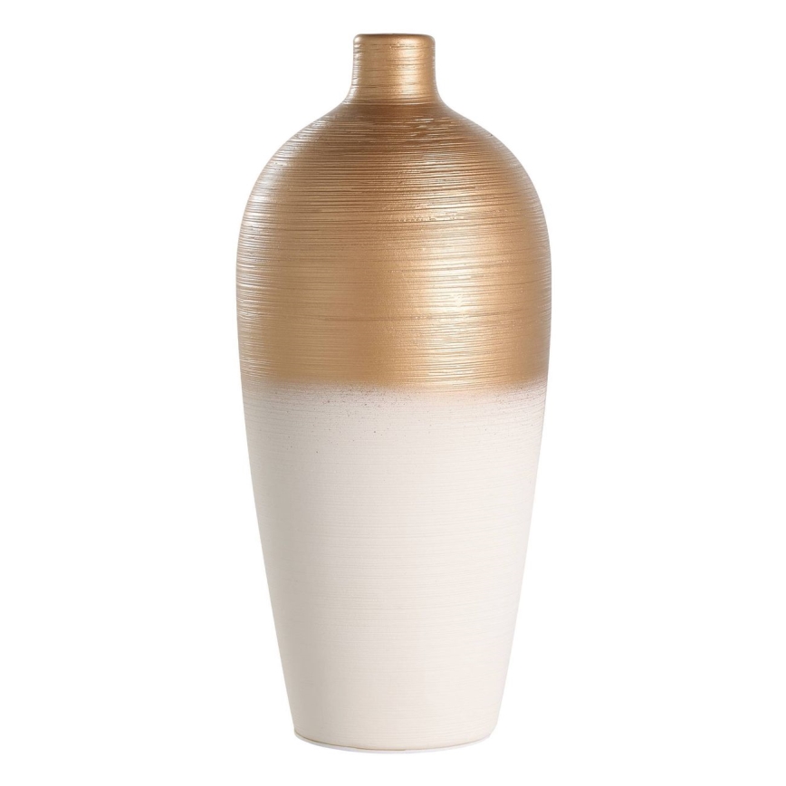 Eglo - Vaso in ceramica 28x15 cm bianco/oro