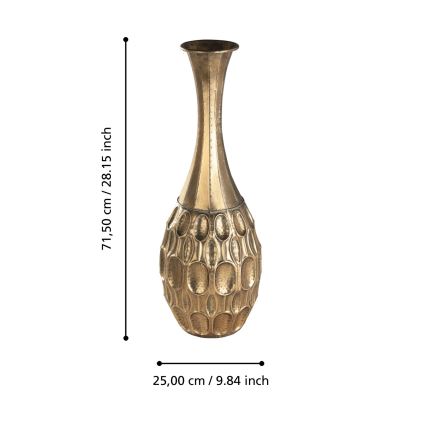 Eglo 421633 - Vaso in metallo LENGGENG 71,5x25 cm dorato