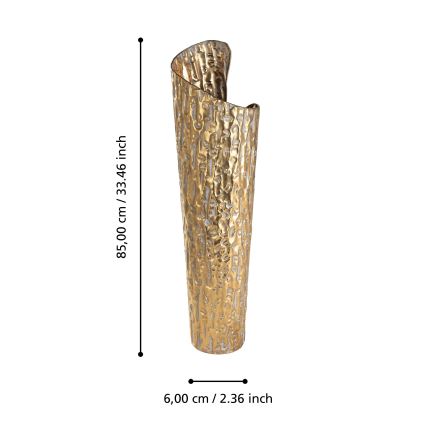 Eglo 421643 - Vaso in metallo LENGGENG 85x60 cm dorato