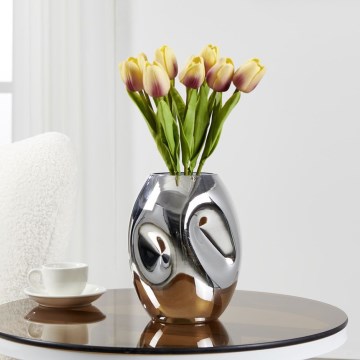 Eglo 421688 - Vaso in vetro XIPORAI 19,8x14,5 cm cromo lucido