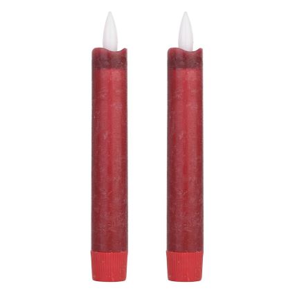 Eglo - SET 2x LED Candele LED/1xAAA 15 cm rosso