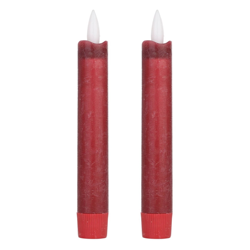 Eglo - SET 2x LED Candele LED/1xAAA 15 cm rosso