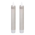 Eglo 422223 - SET 2x LED Candele ANTANABE LED/1xAAA 15 cm grigio