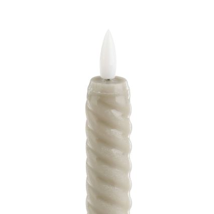 Eglo - SET 2x LED Candele LED/1xAAA 15 cm beige