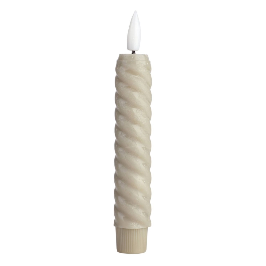 Eglo - SET 2x LED Candele LED/1xAAA 15 cm beige