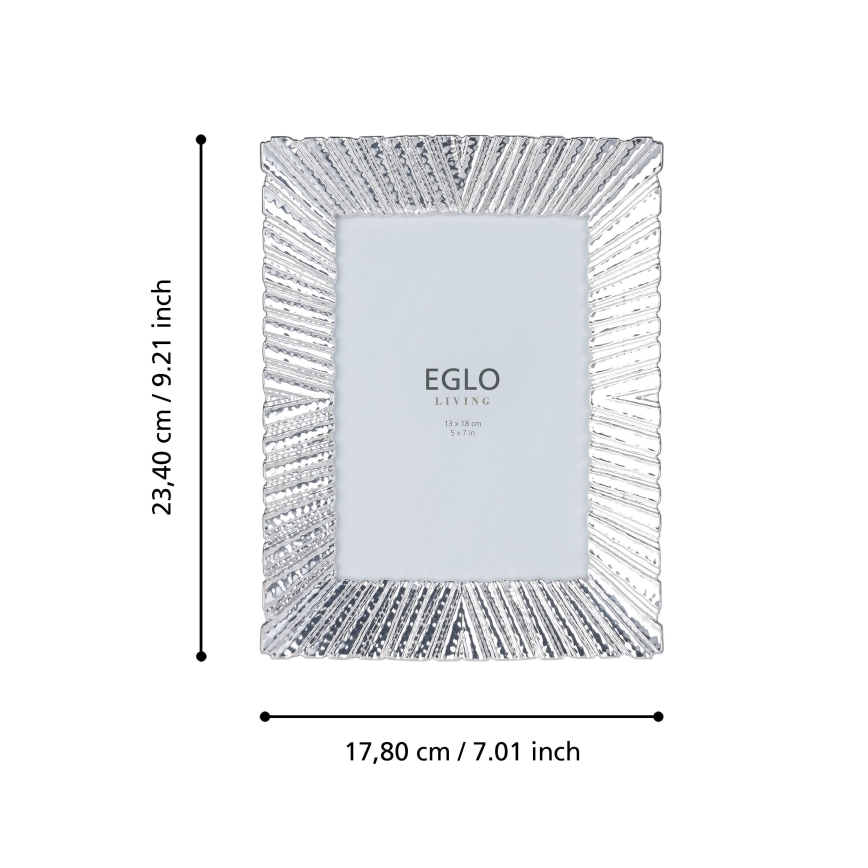 Eglo 423221 - Portafoto BUGRINO 13x18 cm argento