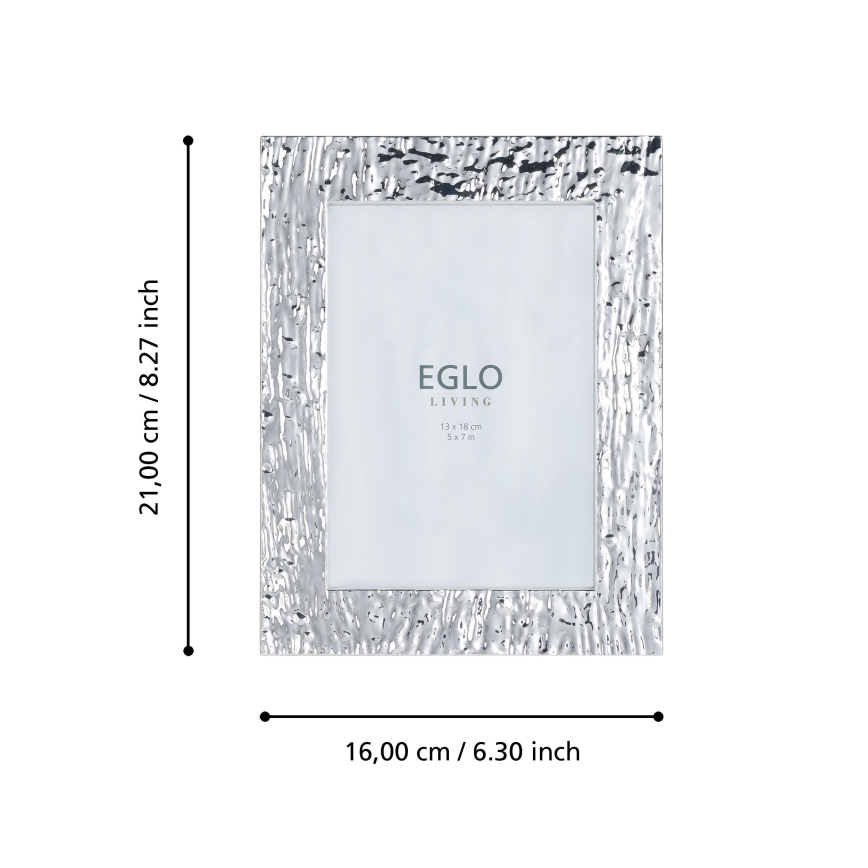 Eglo 423222 - Portafoto BUGRINO 13x18 cm argento