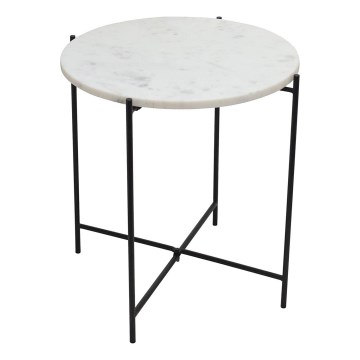 Eglo 424001 - Tavolino d'appoggio TOWADA 44 cm marmo/nero
