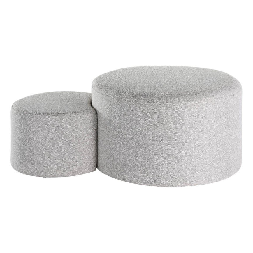 Eglo - SET 2x Pouf diam. 45,5/70 cm grigio