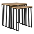 Eglo 424143 - Set di 2 tavolini d'appoggio TOZAWA marrone/nero
