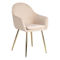 Eglo 424949 - Sedia da pranzo APALIT 87,5x57,5 cm crema/oro