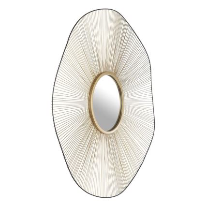 Eglo - Specchio da parete diametro 76 cm oro/nero