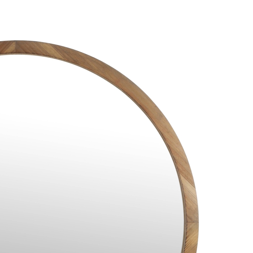 Eglo - Specchio da parete diam. 70 cm marrone