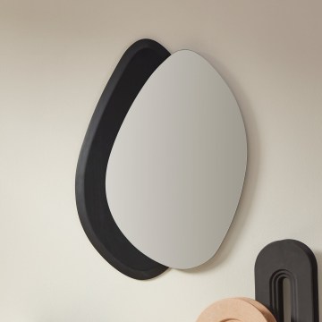 Eglo 425051 - Specchio da parete LIOMA 68x48 cm abete/nero
