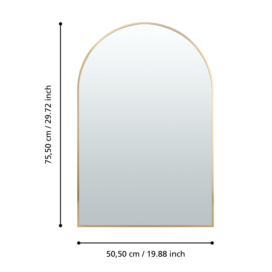 Eglo 425057 - Specchio da parete AMBERY 75,5x50,5 cm dorato