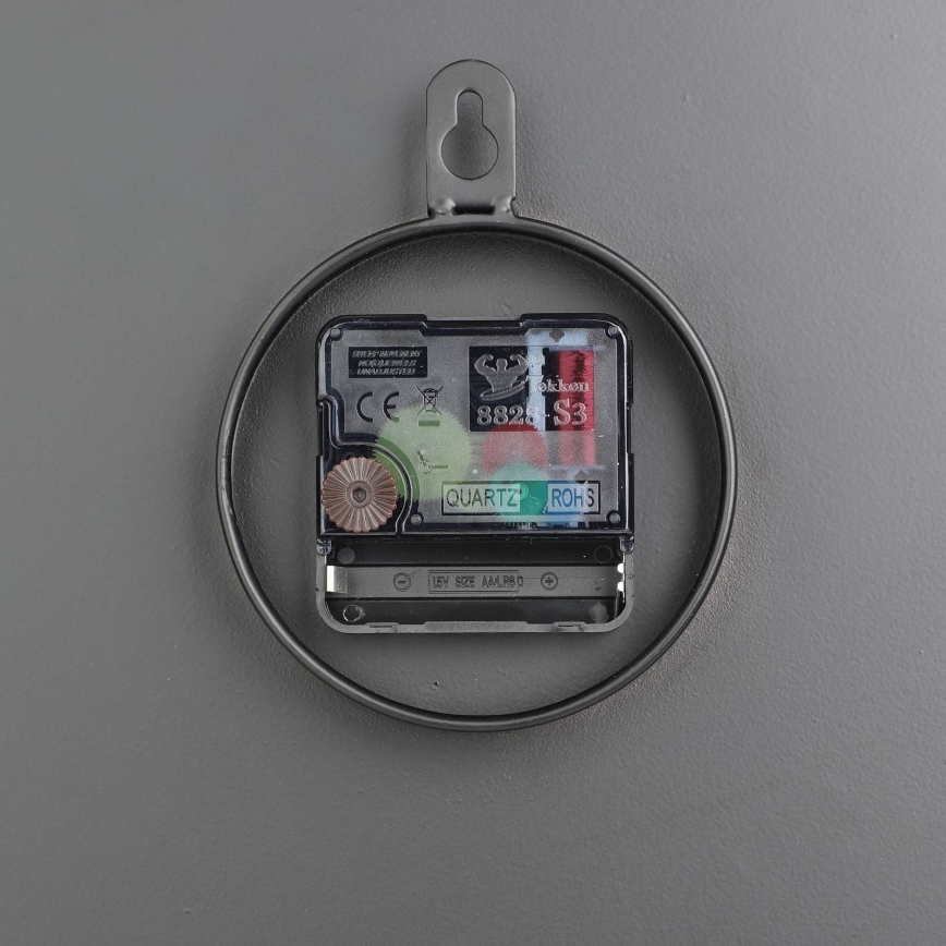 Eglo - Orologio da parete 1xAA diametro 30 cm nero