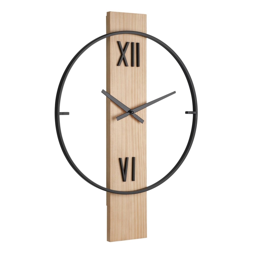 Eglo - Orologio da parete 1xAA 56x40 cm legno/metallo - FSC certificato