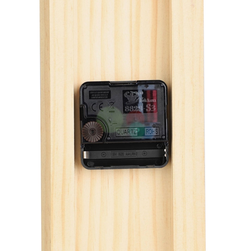 Eglo - Orologio da parete 1xAA 56x40 cm legno/metallo - FSC certificato