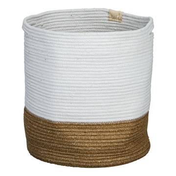 Eglo 426501 - Cesto decorativo TOYAMA 40x35 cm bianco/beige