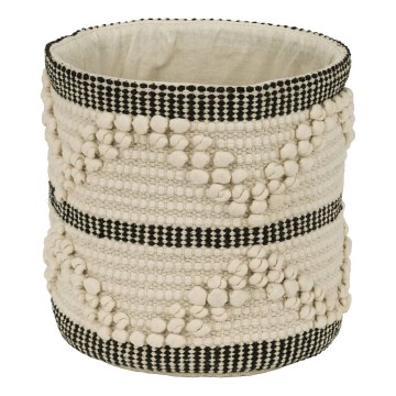 Eglo 426563 - Cestino decorativo TOYAMA 20x20 cm beige/nero