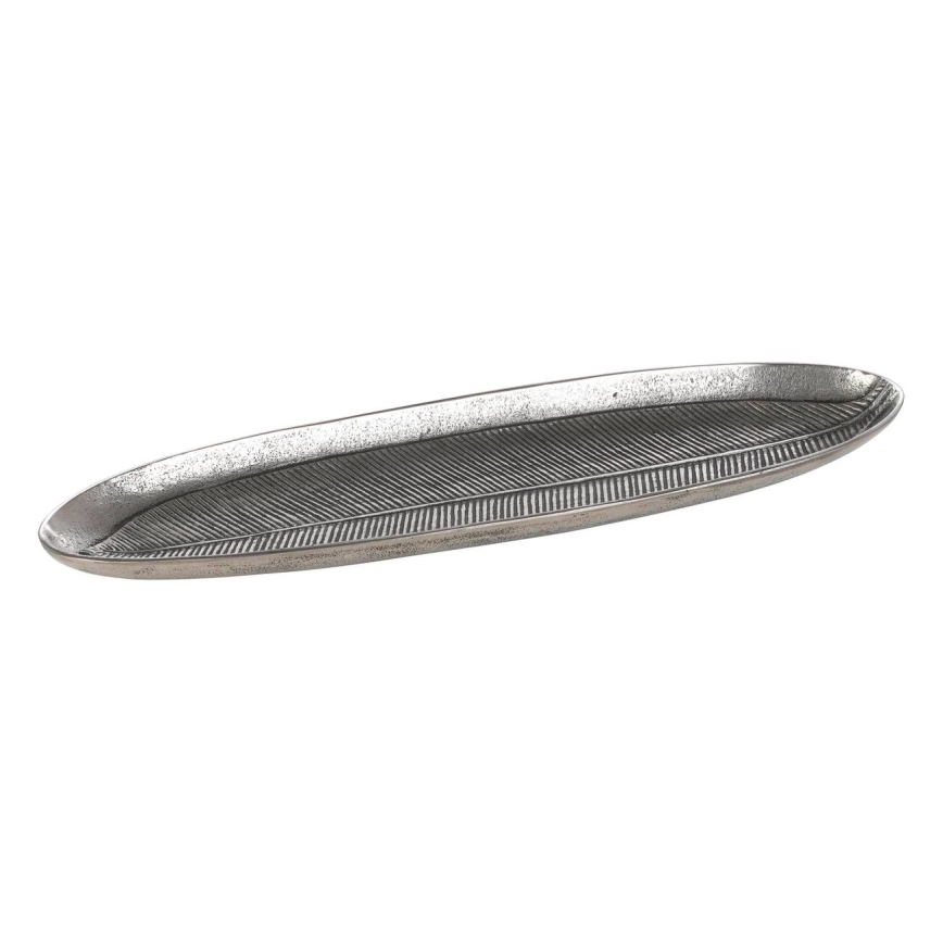 Eglo - Vassoio decorativo 16,5x54 cm argento