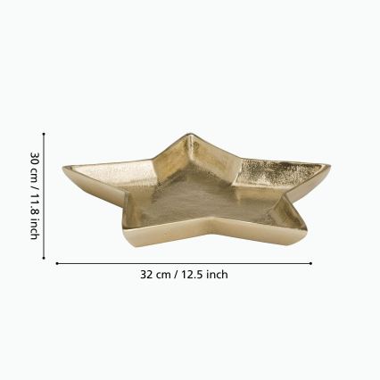 Eglo 427424 - Vassoio decorativo AMBOLOSY 30x32 cm dorato