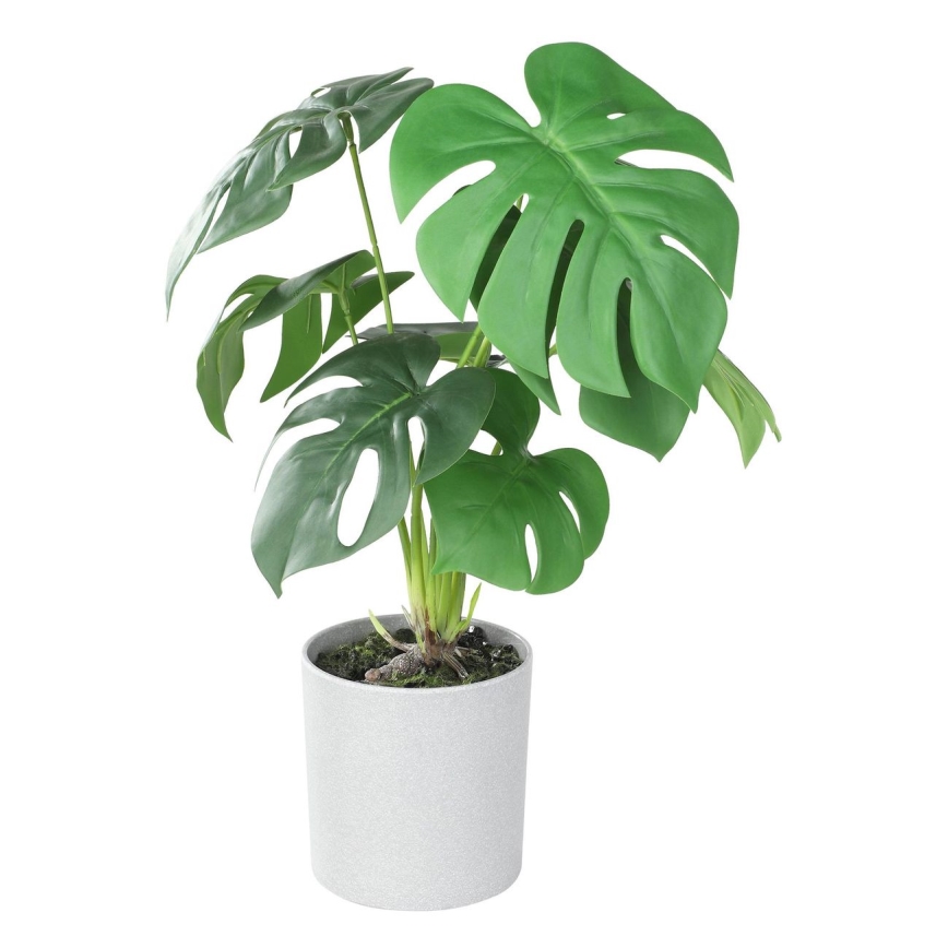 Eglo - Pianta artificiale in vaso 42x30 cm monstera