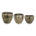 Eglo 428092 - Set da 3 vasi in metallo OKAYAMA 37x48 cm, finitura bronzata