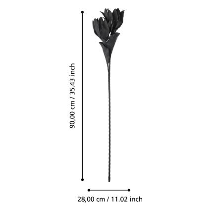 Eglo - Fiore artificiale 90 cm nero