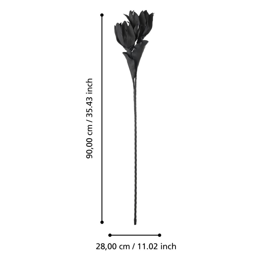 Eglo - Fiore artificiale 90 cm nero
