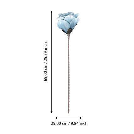 Eglo - Fiore artificiale 65 cm blu