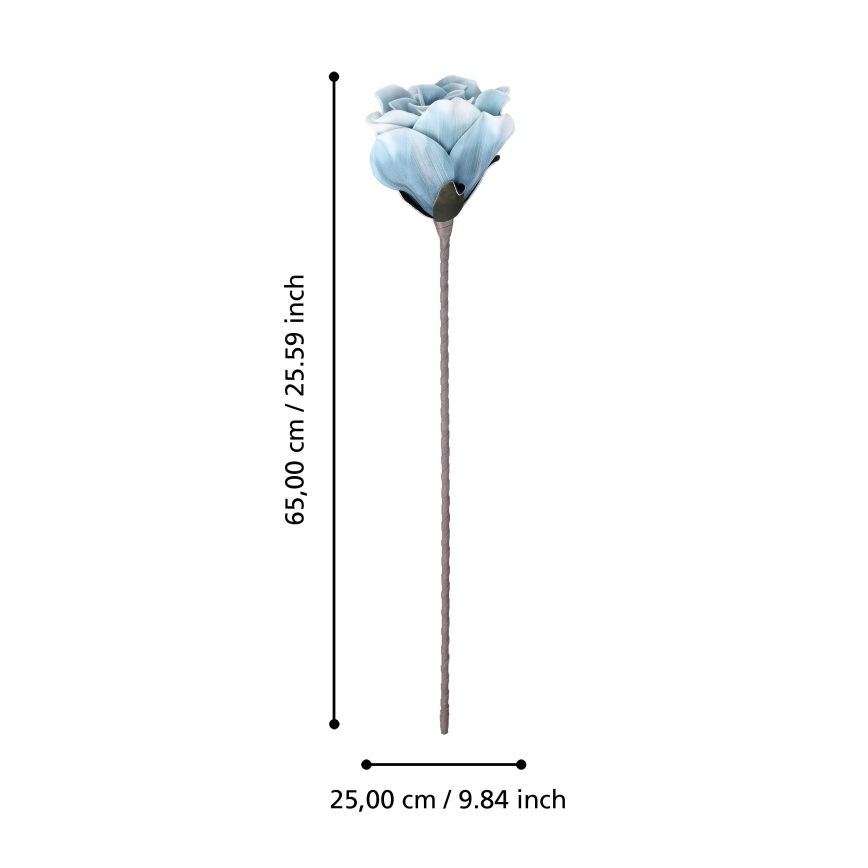 Eglo - Fiore artificiale 65 cm blu