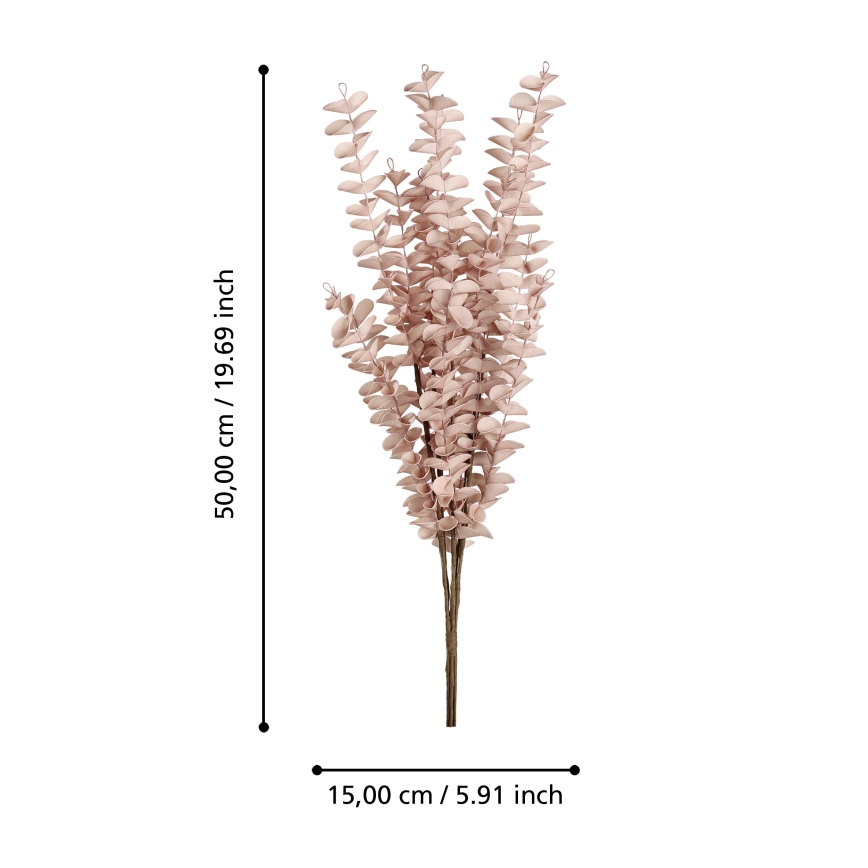 Eglo - Fiore artificiale 50 cm rosa