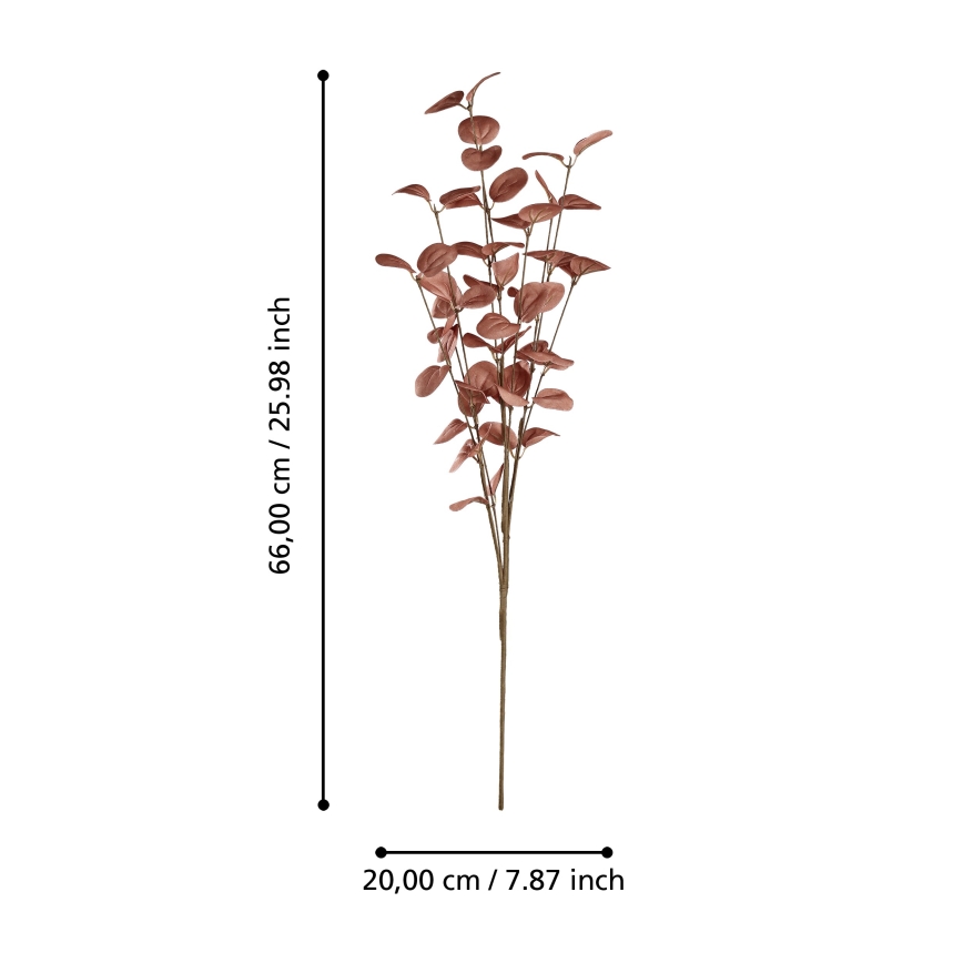 Eglo - Fiore artificiale 66 cm rosso