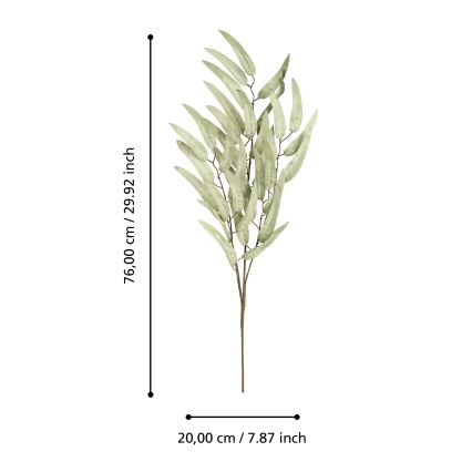 Eglo - Fiore artificiale 76 cm verde