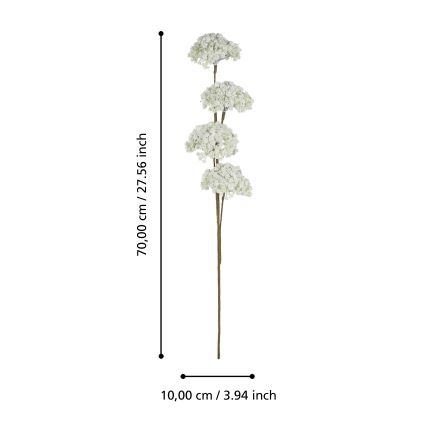 Eglo - Fiore artificiale 70 cm bianco