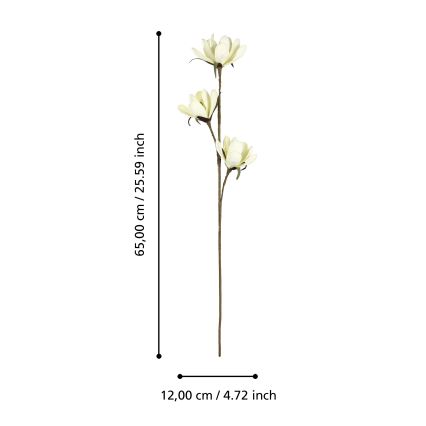 Eglo - Fiore artificiale 65 cm giallo