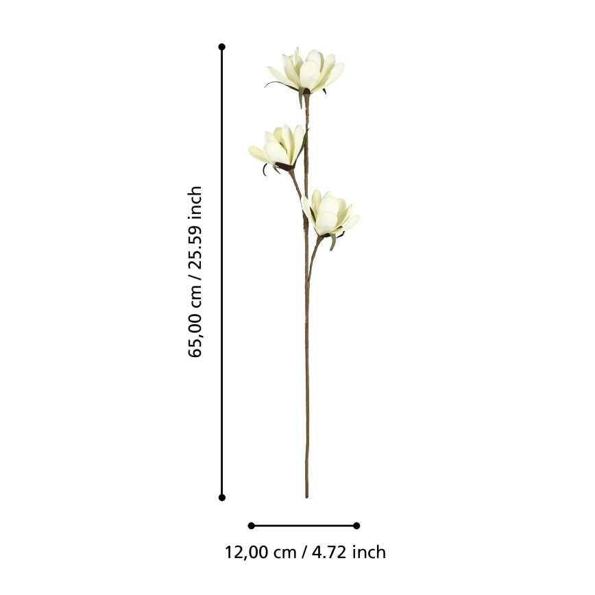 Eglo - Fiore artificiale 65 cm giallo