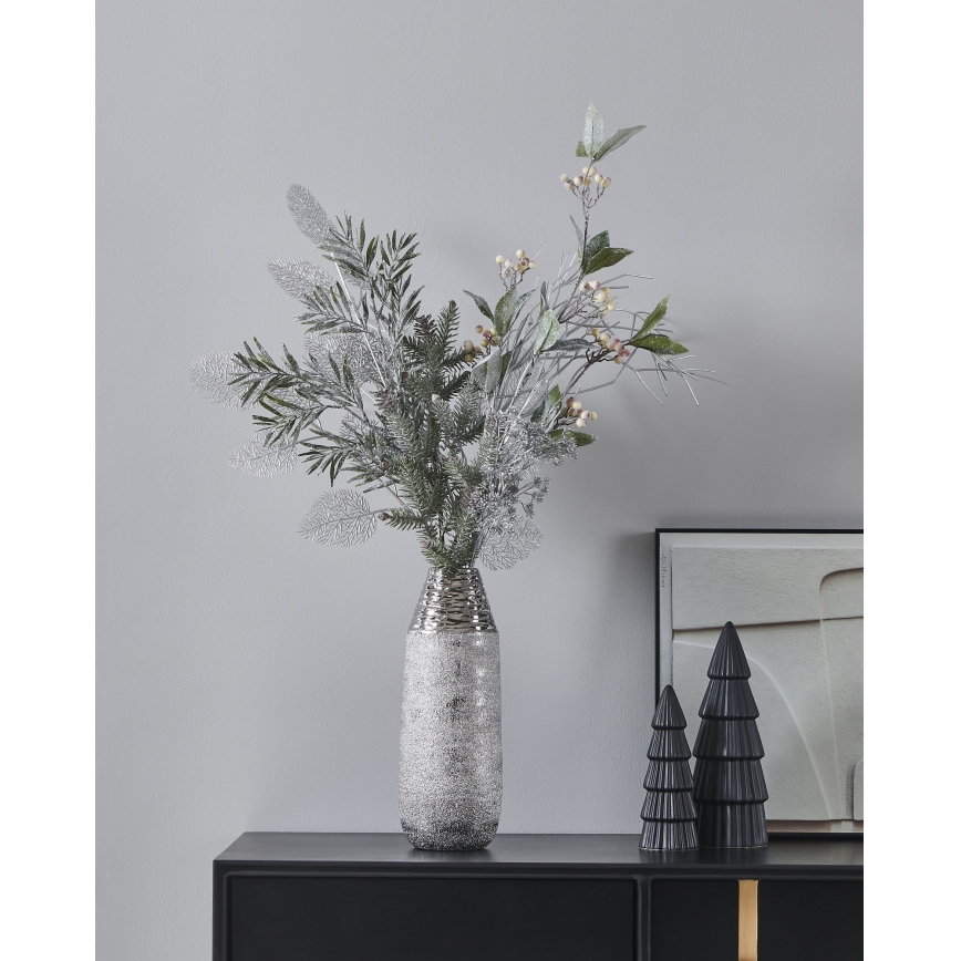 Eglo - Fiore artificiale 53 cm argento