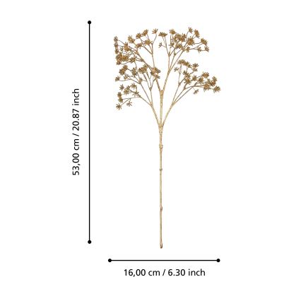 Eglo - Fiore artificiale 53 cm oro