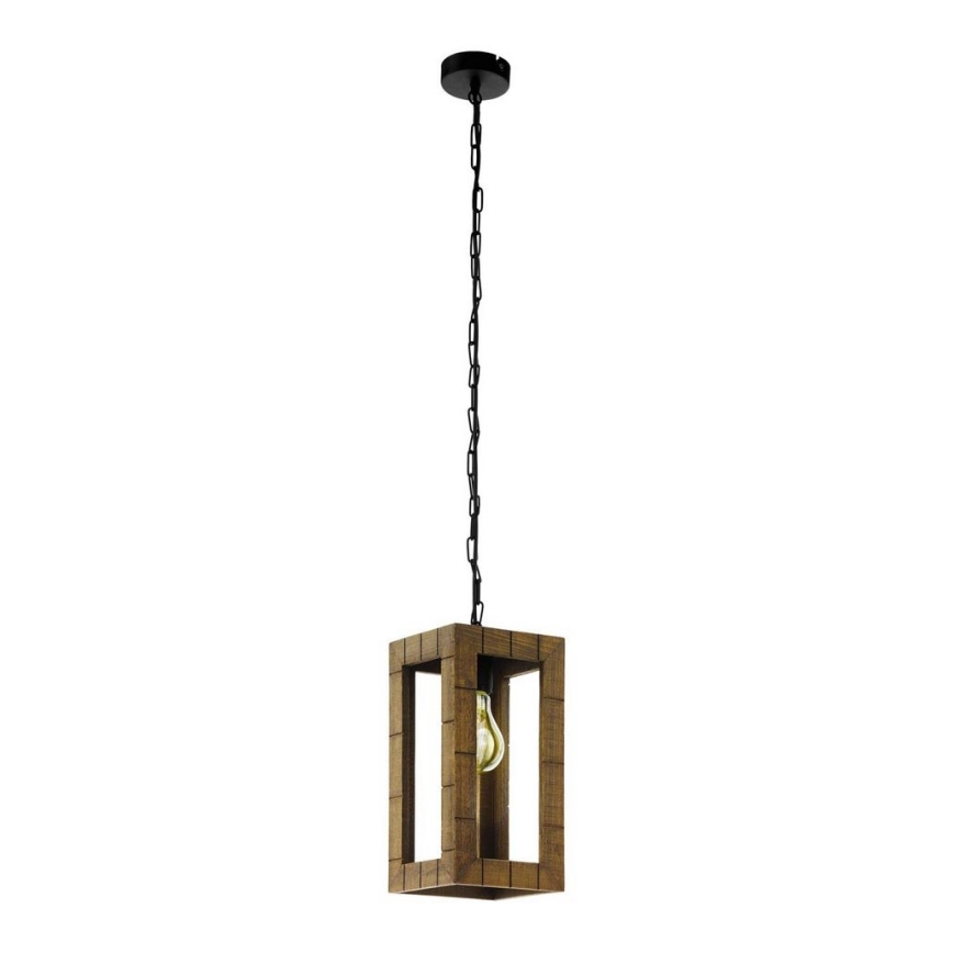 Eglo 43105 - Lampadario a catena TAKHIRA 1xE27/60W/230V acero