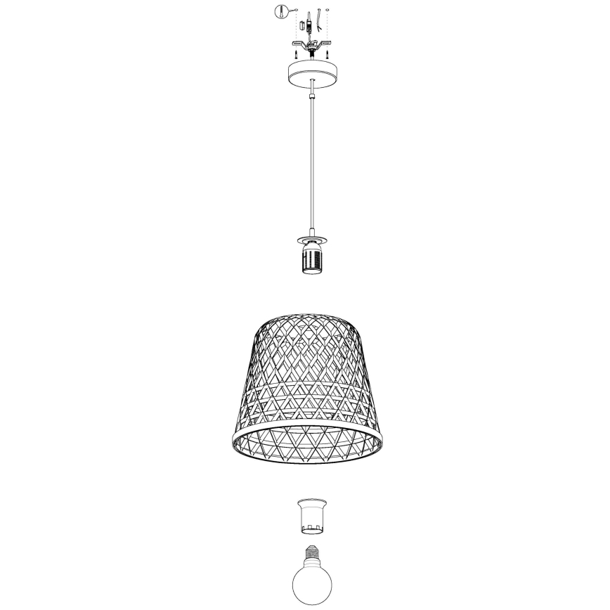 Eglo - Lampadario a sospensione con filo 1xE27/60W/230V