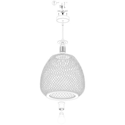 Eglo - Lampadario a sospensione con filo 1xE27/40W/230V